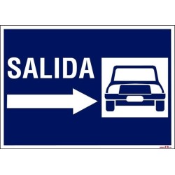 Salida vehículos derecha