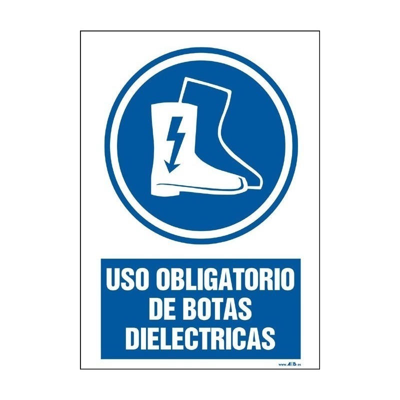 Uso obligatorio de botas dieléctricas
