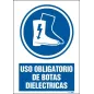 Uso obligatorio de botas dieléctricas