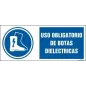 Uso obligatorio de botas dieléctricas