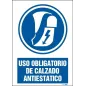 Uso obligatorio de calzado antiestático
