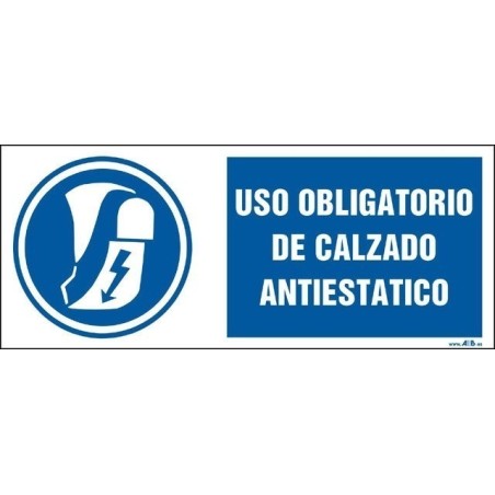 Uso obligatorio de calzado antiestático