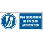 Uso obligatorio de calzado antiestático