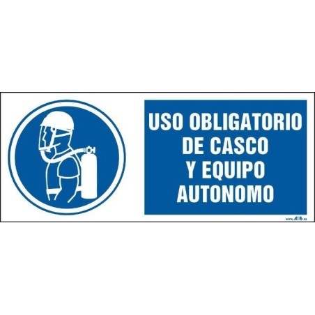 Uso obligatorio de casco y equipo autónomo