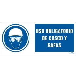 Uso obligatorio de casco y gafas