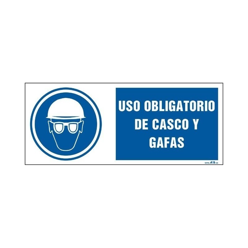 Uso obligatorio de casco y gafas