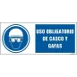 Uso obligatorio de casco y gafas