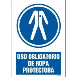Uso obligatorio de ropa protectora. Modelo I