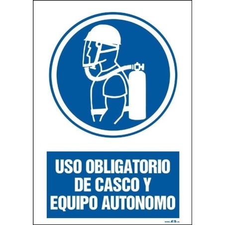 Uso obligatorio de casco y equipo autónomo