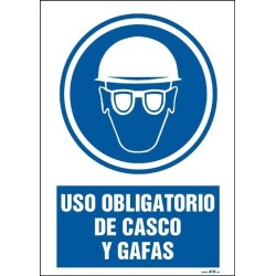 Uso obligatorio de casco y gafas