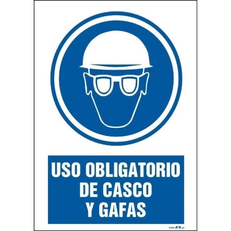 Uso obligatorio de casco y gafas