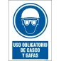 Uso obligatorio de casco y gafas