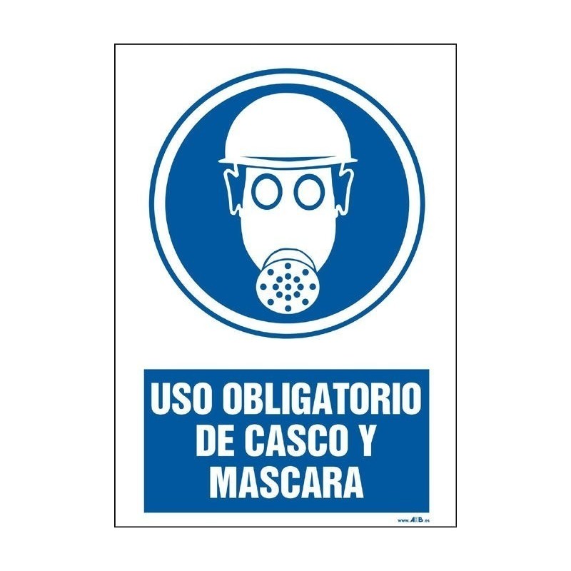 Uso obligatorio de casco y máscara