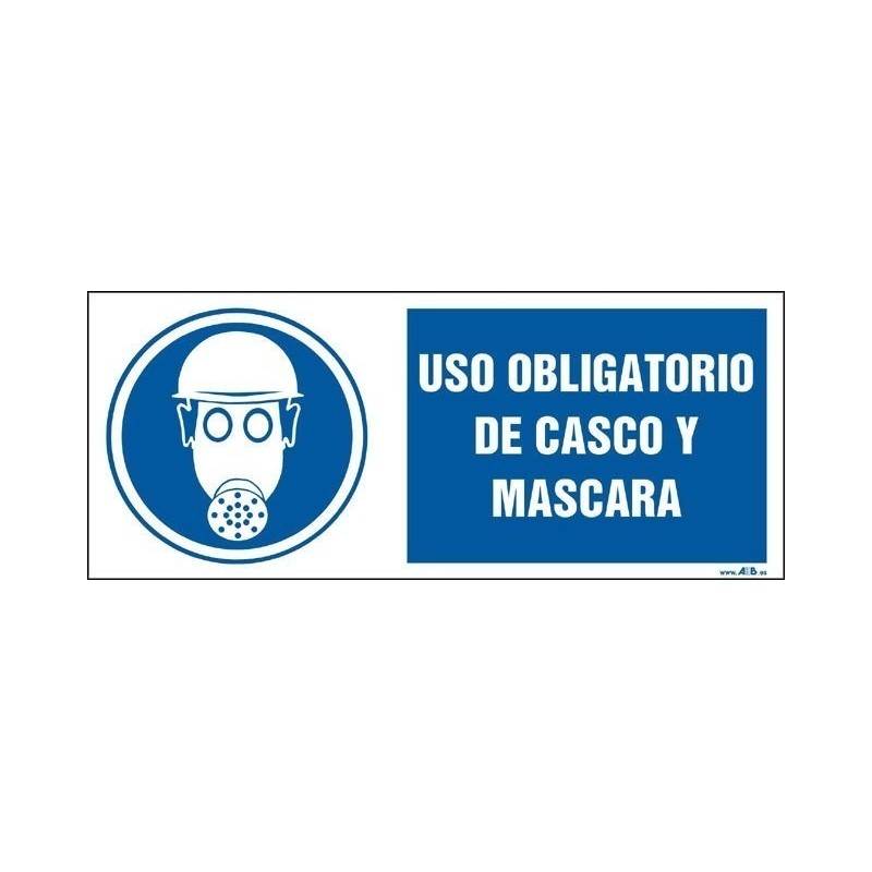 Uso obligatorio de casco y máscara