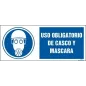 Uso obligatorio de casco y máscara