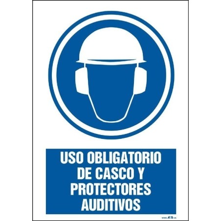 Uso obligatorio de casco y protectores auditívos