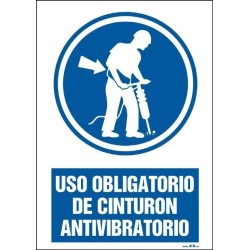 Uso obligatorio de cinturón antivibratorio