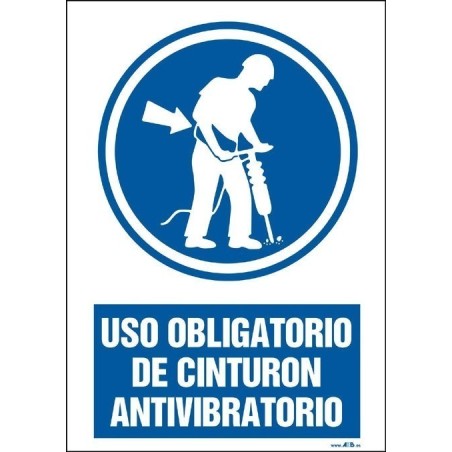 Uso obligatorio de cinturón antivibratorio