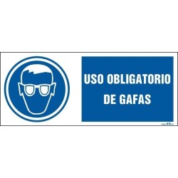 Uso obligatorio de gafas