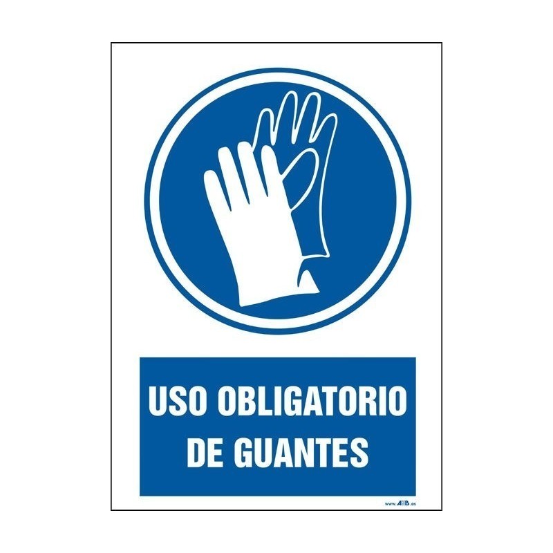 Uso obligatorio de guantes