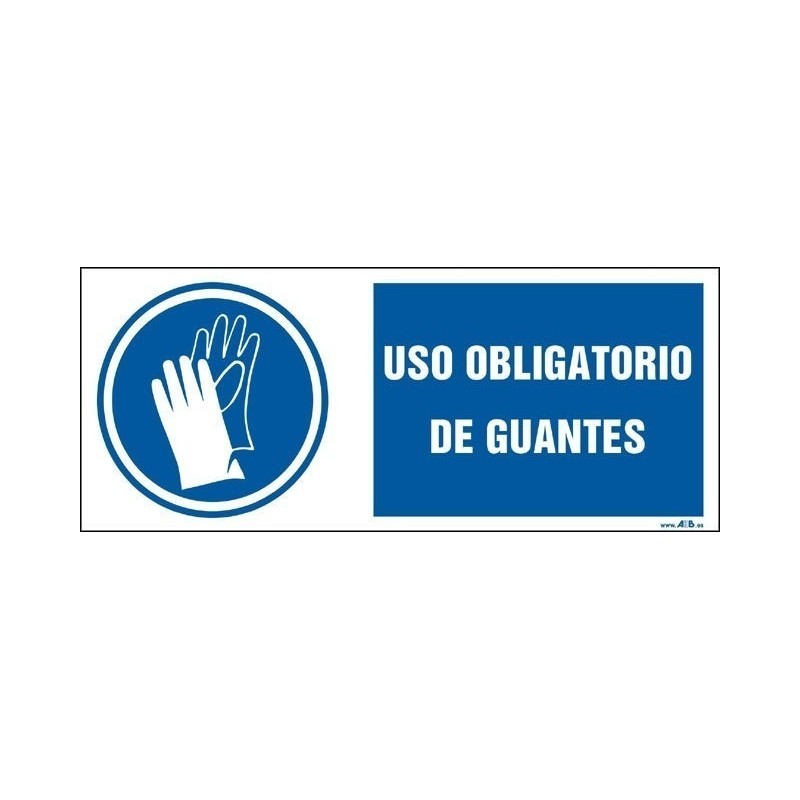 Uso obligatorio de guantes