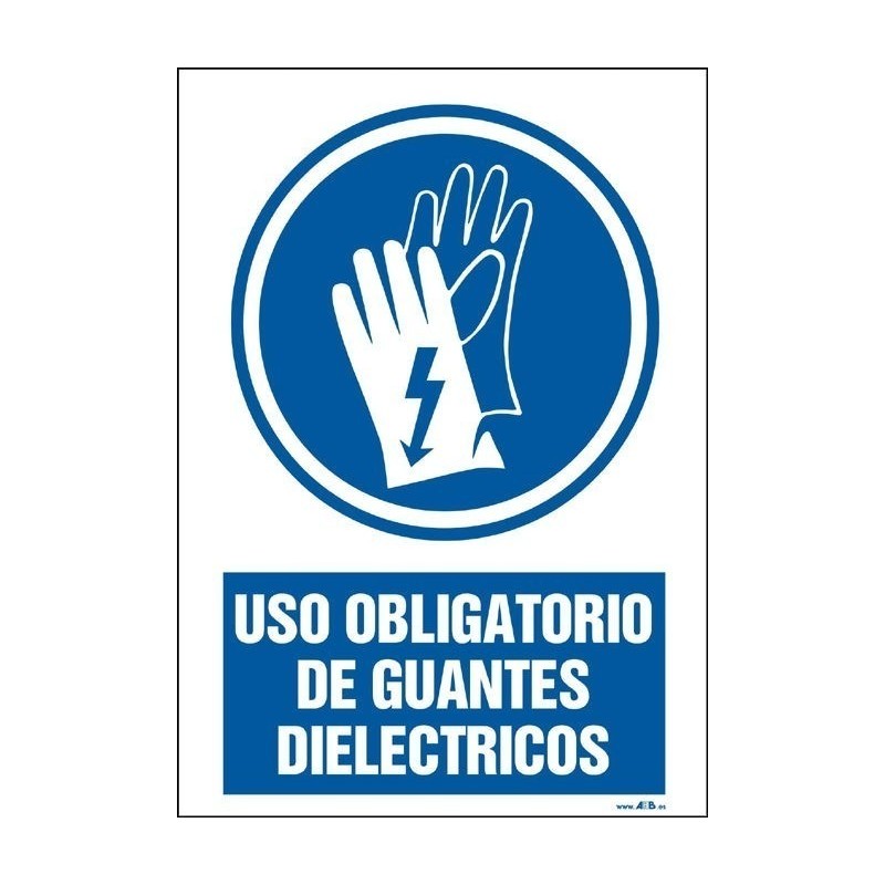 Uso obligatorio de guantes dieléctricos