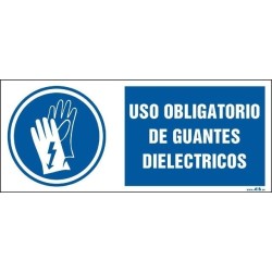 Uso obligatorio de guantes dieléctricos