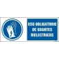 Uso obligatorio de guantes dieléctricos