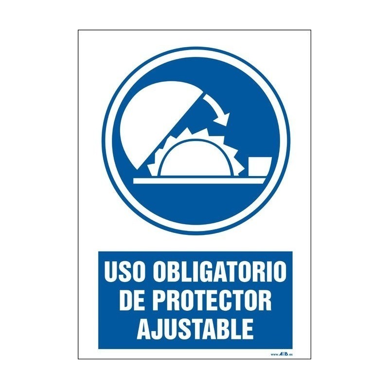 Uso obligatorio de protector ajustable