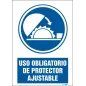 Uso obligatorio de protector ajustable