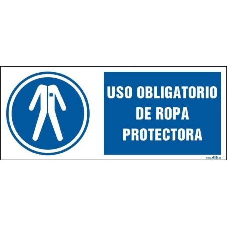 Uso obligatorio de ropa protectora. Modelo I