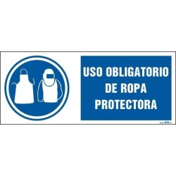 Uso obligatorio de ropa protectora. Modelo II