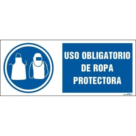 Uso obligatorio de ropa protectora. Modelo II