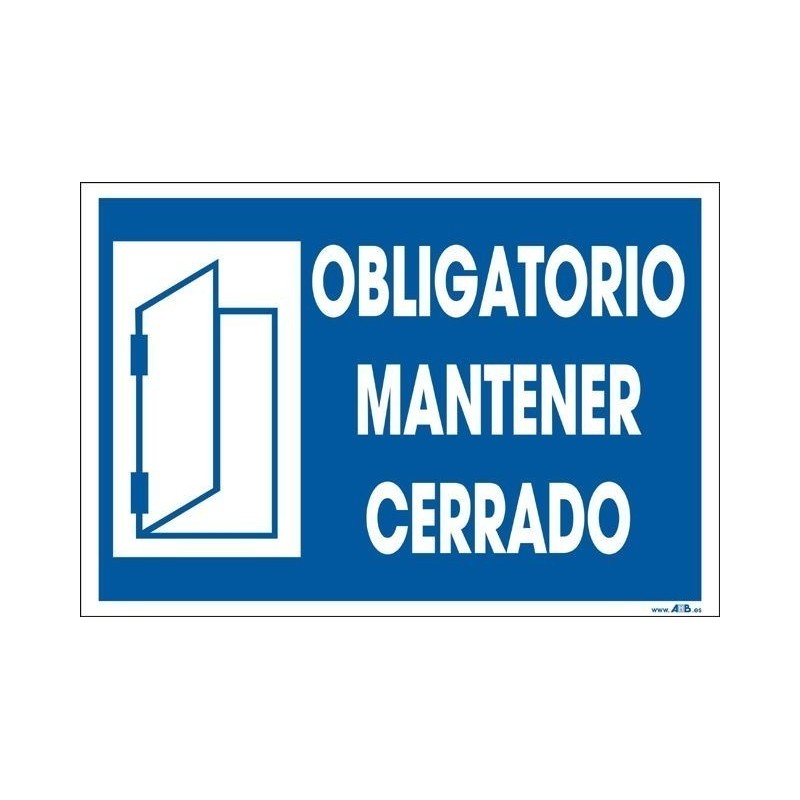 Obligatorio mantener cerrado