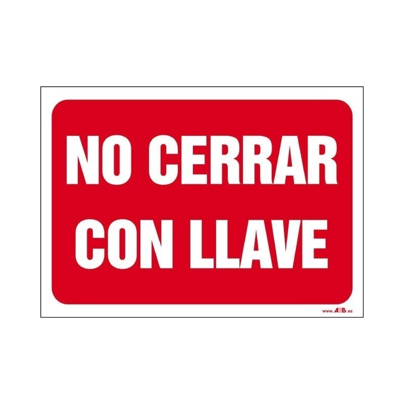 No cerrar con llave