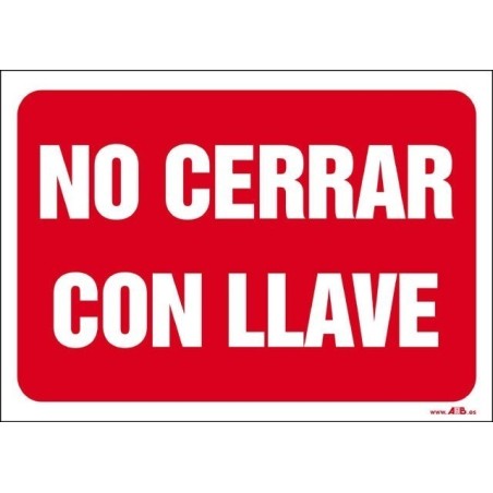 No cerrar con llave