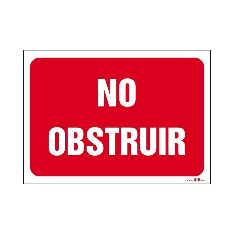 No obstruir