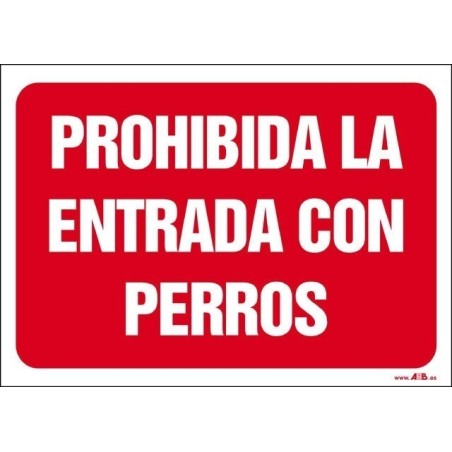Prohibida la entrada con perros