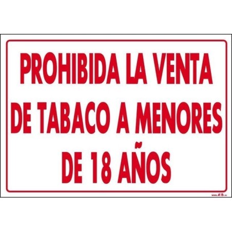 Prohibida venta tabaco a menores