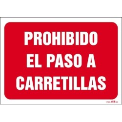Prohibido el paso a carretillas