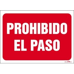Prohibido el paso