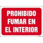 Prohibido fumar en el interior