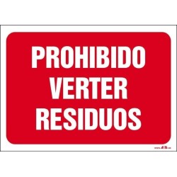 Prohibido verter residuos