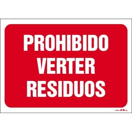 Prohibido verter residuos