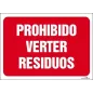 Prohibido verter residuos