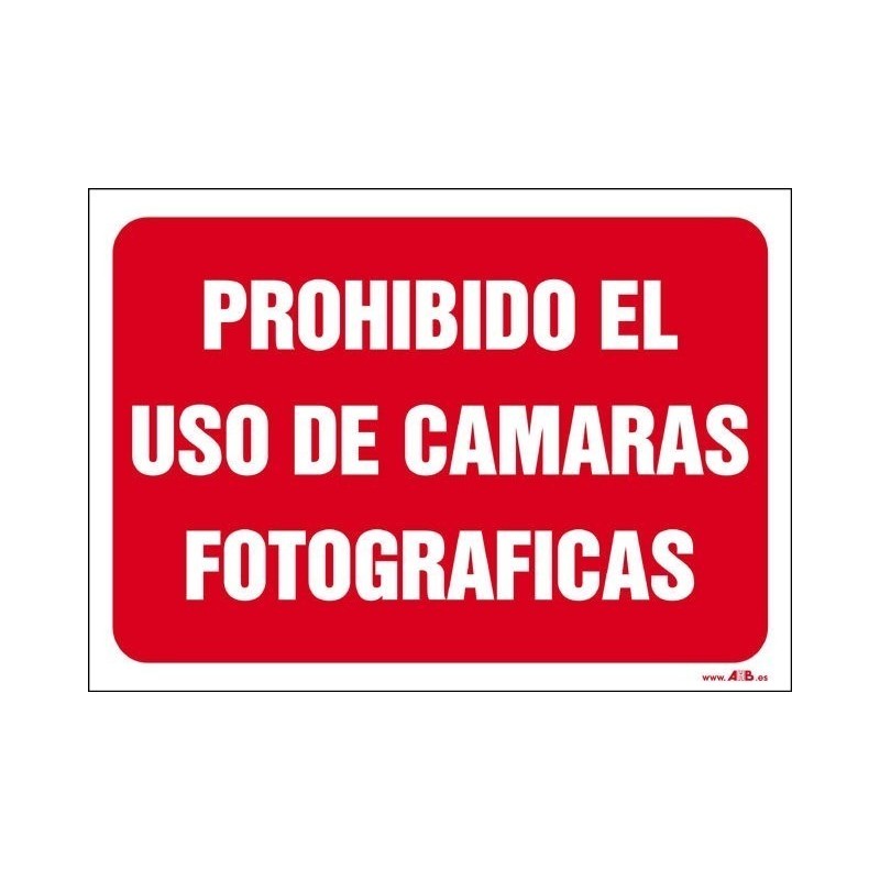 Prohibido el uso de cámaras fotográficas