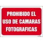 Prohibido el uso de cámaras fotográficas