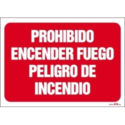 Prohibido encender fuego