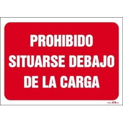 Prohibido situarse debajo