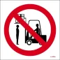 Prohibido situarse debajo de la carga